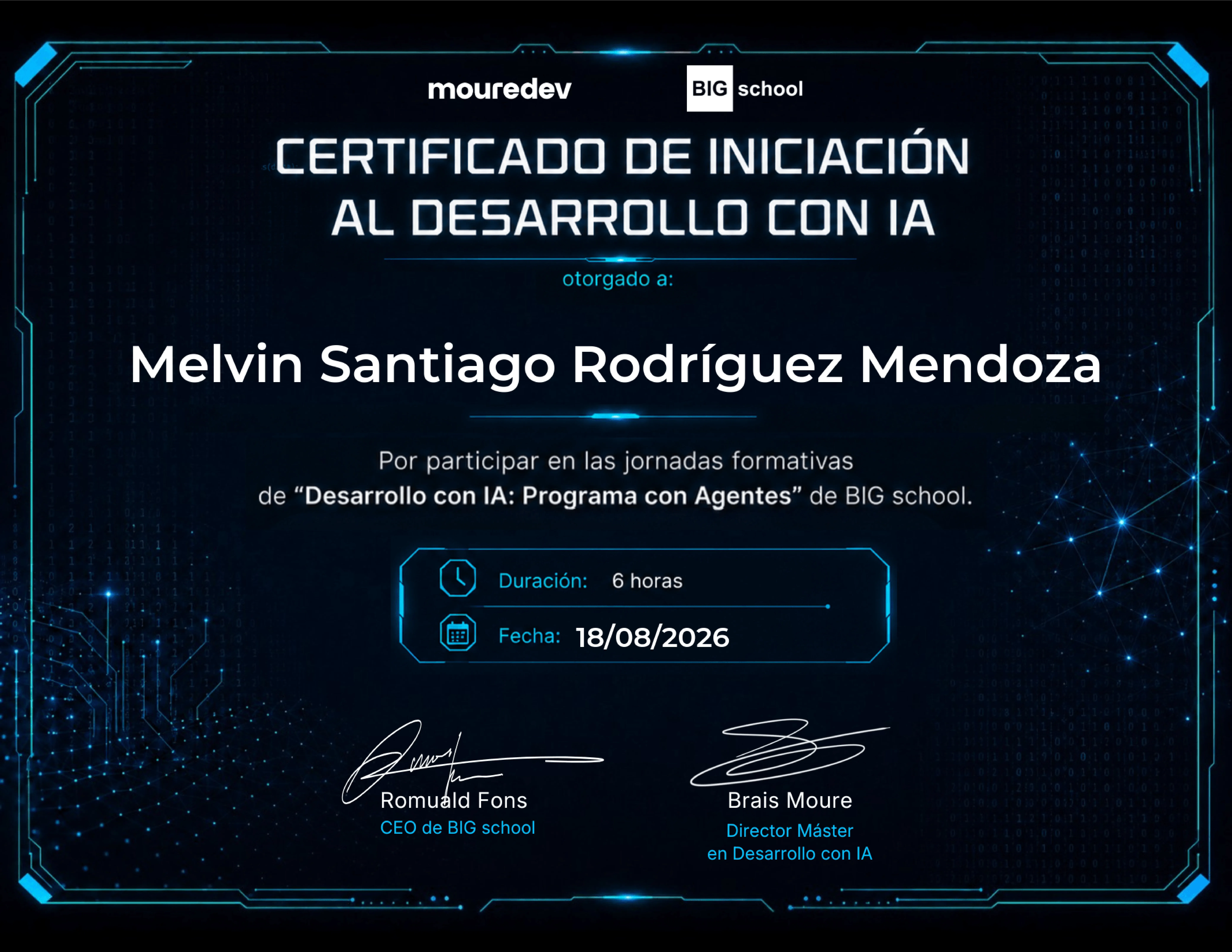 Inicialización desarrollo con IA