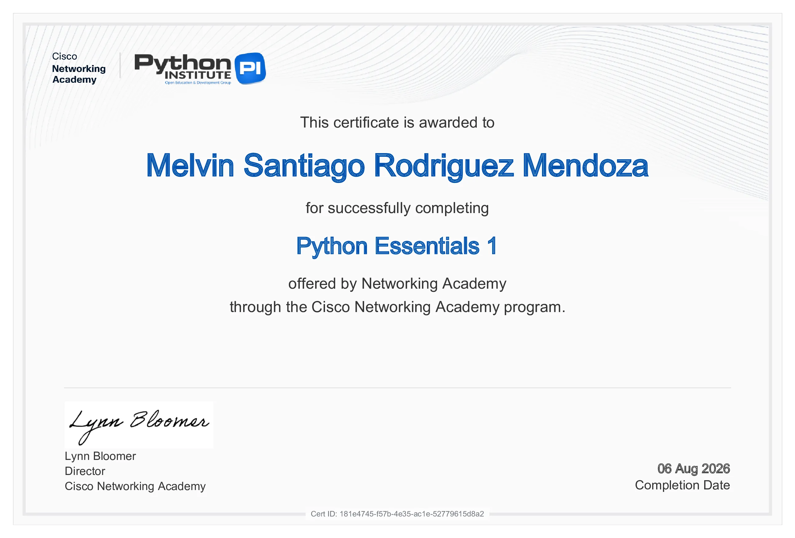 Python Essentials 1